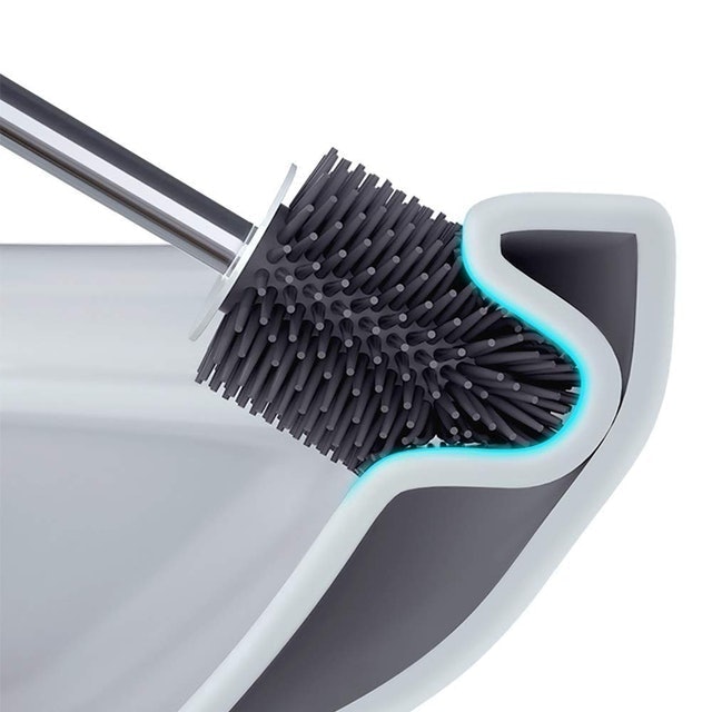 Toilet Brush and Holder Set With Tweezers 2