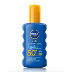 Sun Kids Protect & Care 5-in-1 UV Protection, Water Resistant Sunblock For Kids