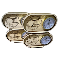 Personalized Wooden Desk Clock