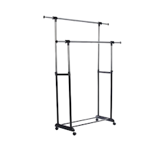 Living Master Mobile Clothes Rack Double
