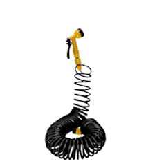 50 ft Retractable Coiled Hose Set