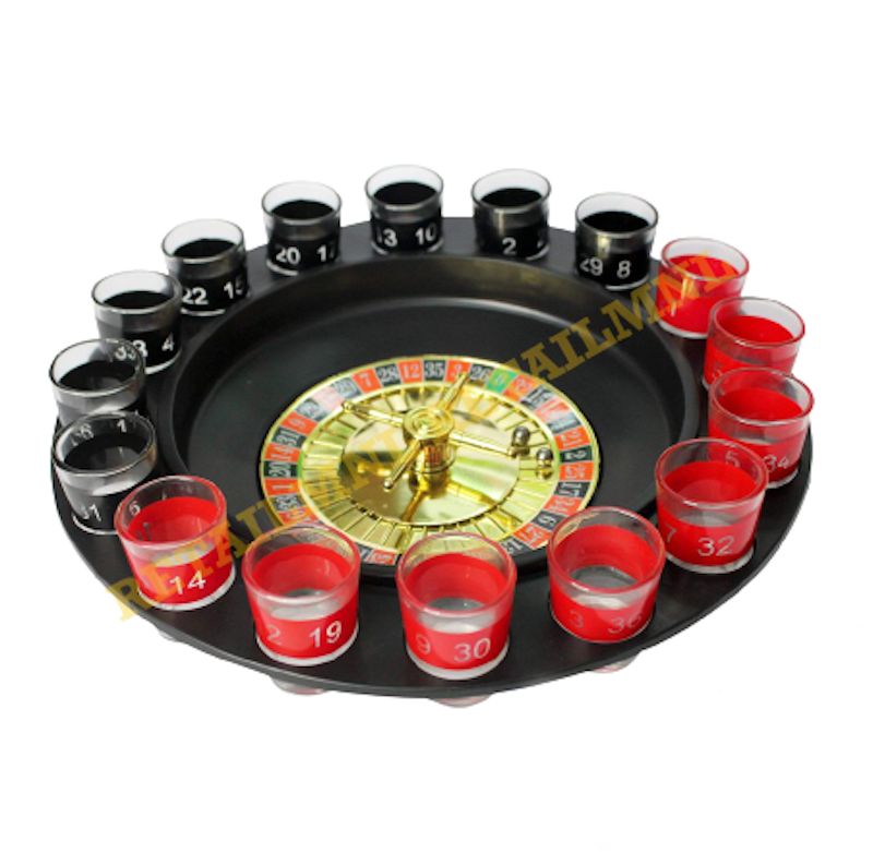 Glass Roulette Drinking Game Set 1