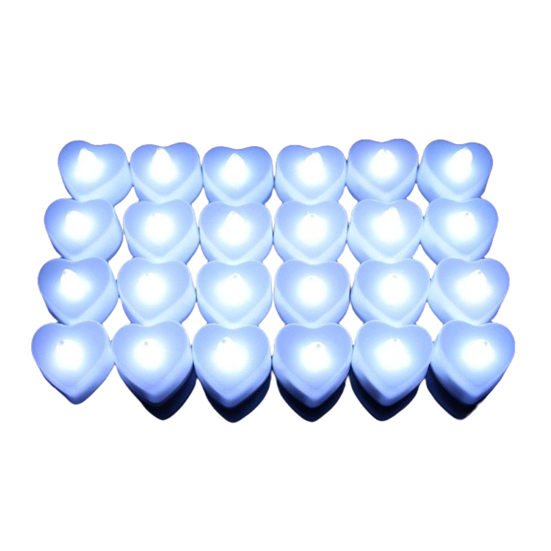 Heart-Shaped Flameless Candles 4