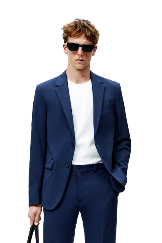 Slim Fit Suit Blazer 2