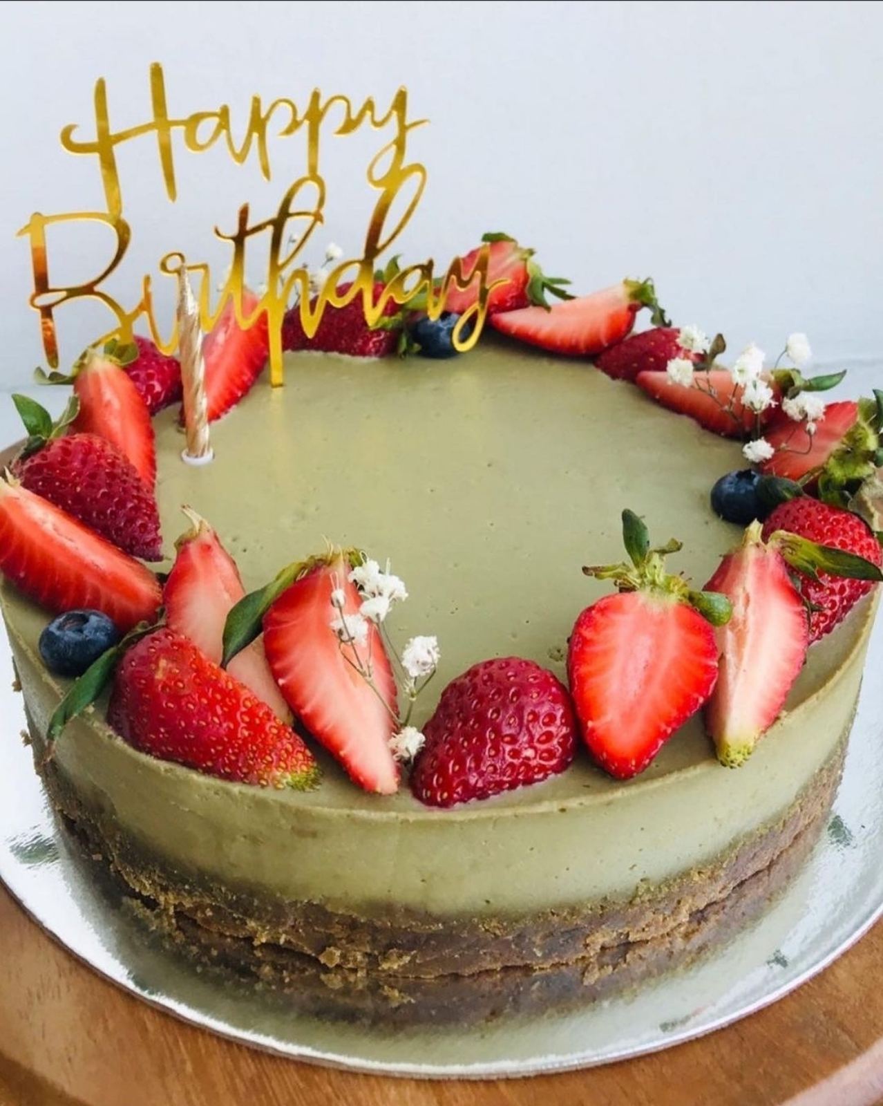 Matcha Tofu-Based Cheesecake 4
