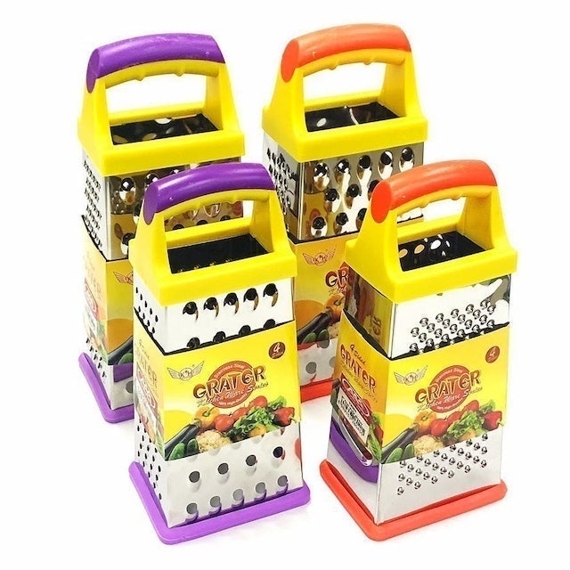 Steel Colored 4-Sided Box Food Grater 1