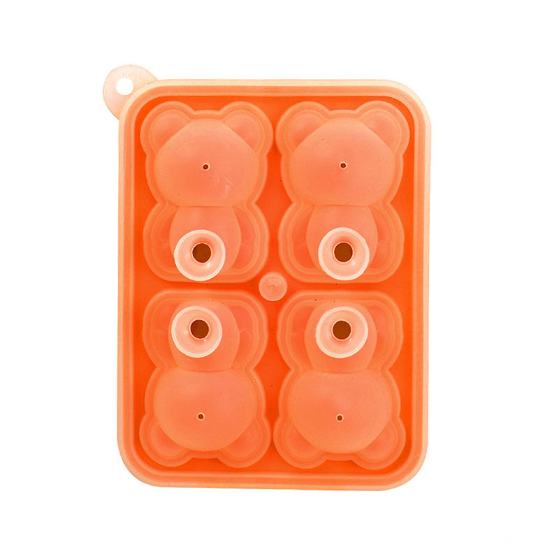Teddy Bear Shaped Ice Molder Silicone 3