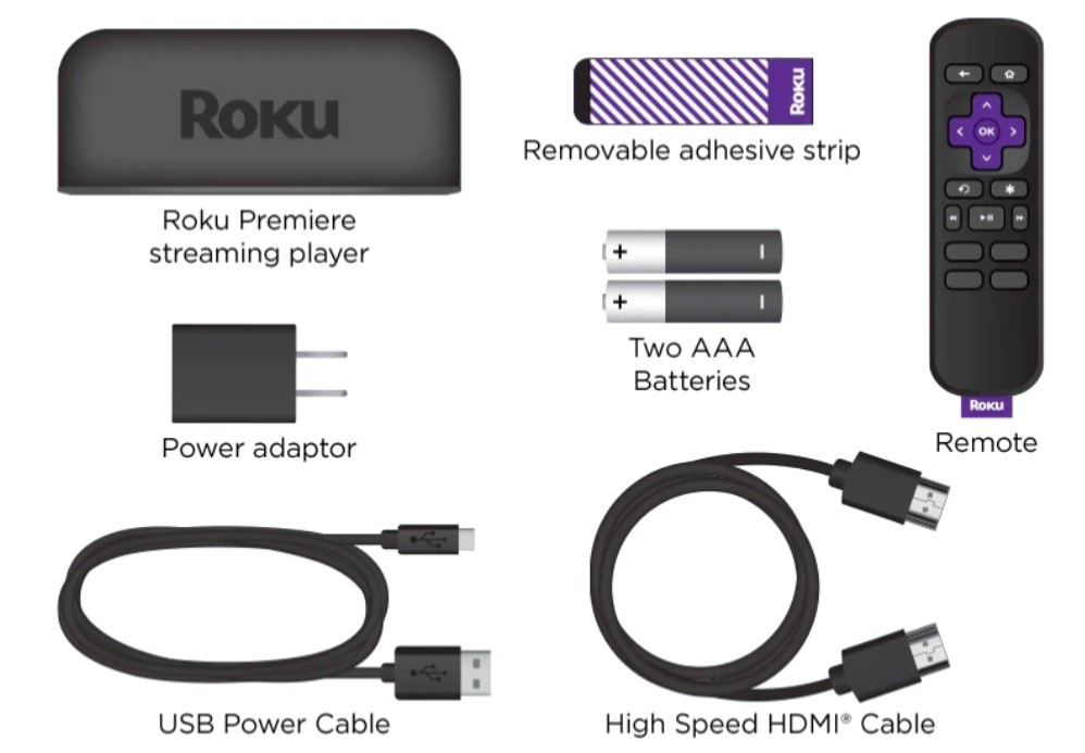 HD/4K/HDR Streaming Media Player with Simple Remote and Premium HDMI Cable	 	 2