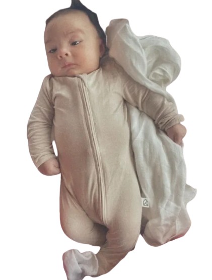 Baby Organic Bamboo Zip Sleepsuit 0-24 months	  2
