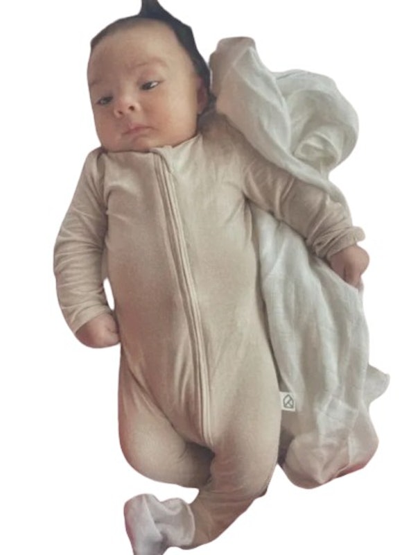 Baby Organic Bamboo Zip Sleepsuit 0-24 months 2