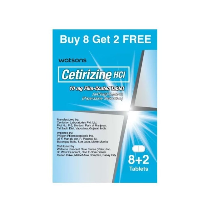 Cetirizine 10mg 8+2 Capsules 1