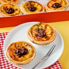 Portuguese Egg Tart - Matcha Red Bean