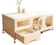 null Indoor Cat House Cage With Litter Box 1