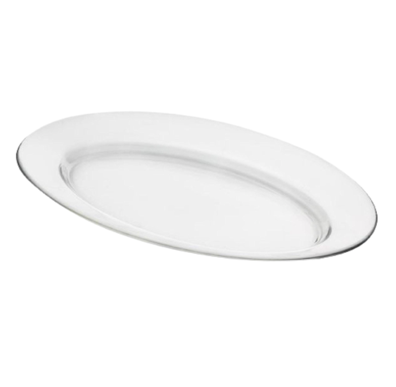 Directoire Glass Oval Plate 1