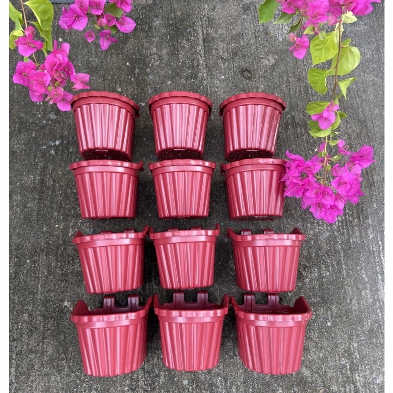 12pcs (2clips) Small Vertical Hanging Pot 3