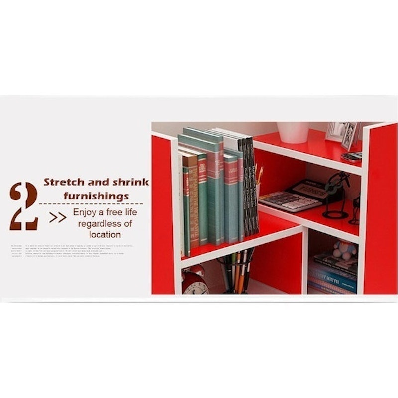 Small Desk Bookshelf 5