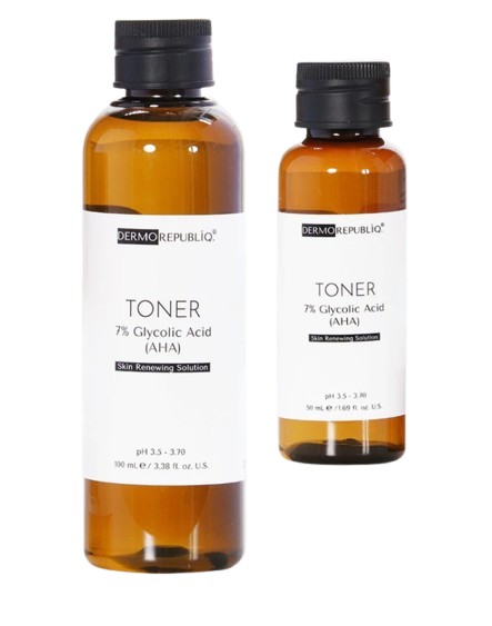 7% Glycolic Acid (AHA) Skin Renewing Toner	 2