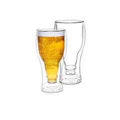 Double Wall Beer Glass Set of 2