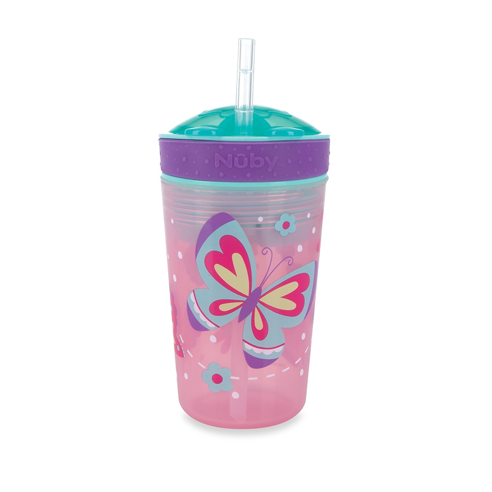 Snack n' Sip Flexible Silicone Straw Cup 2