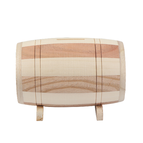 Wooden Money Barrel 1