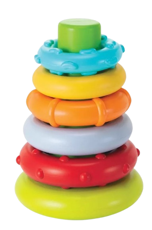 Rock 'N Stack Rings (BPA-Free) | Sensory Developmental Toy 1