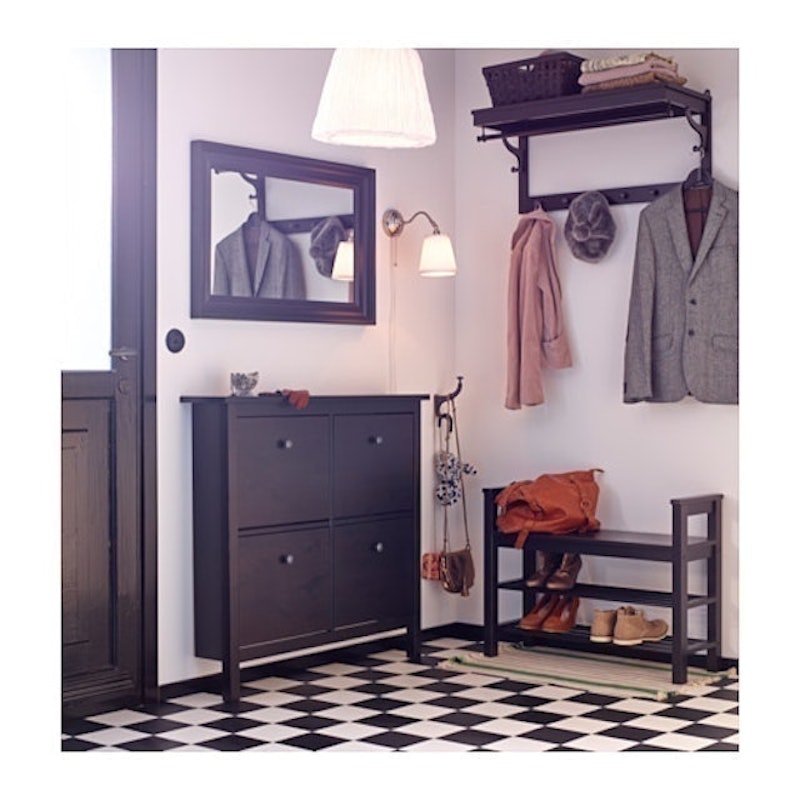 Hemnes Shoe Cabinet With 4 Compartments 2