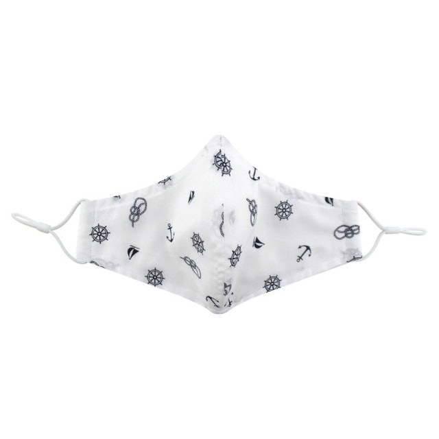 3-Ply Washable Anchor Printed Poly-Cotton Face Mask 2
