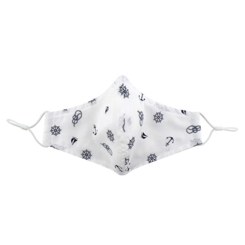 3-Ply Washable Anchor Printed Poly-Cotton Face Mask 2