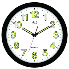 Glow in the Dark Round Wall Clock