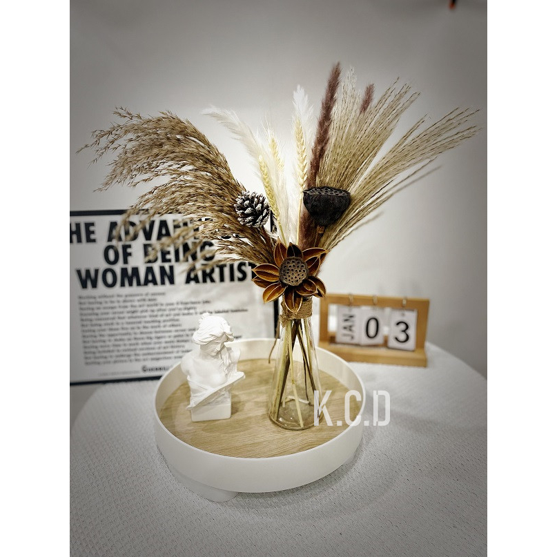 Boho Dried Flowers and Natural Bunny Tails 5