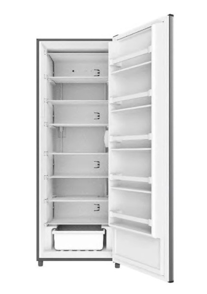 10.8 cu ft Direct Cool Inverter Upright Freezer	 2