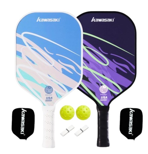 Pickleball Paddle GALAXY&AURORA 220g Fiberglass Pickle Racket For Beginners Attackting	  1