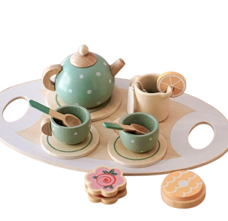 Wooden Tea Set Pretend Play Toy 1