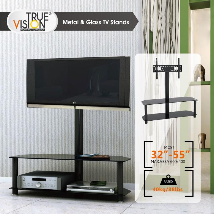 Glass and Metal TV Stand 3