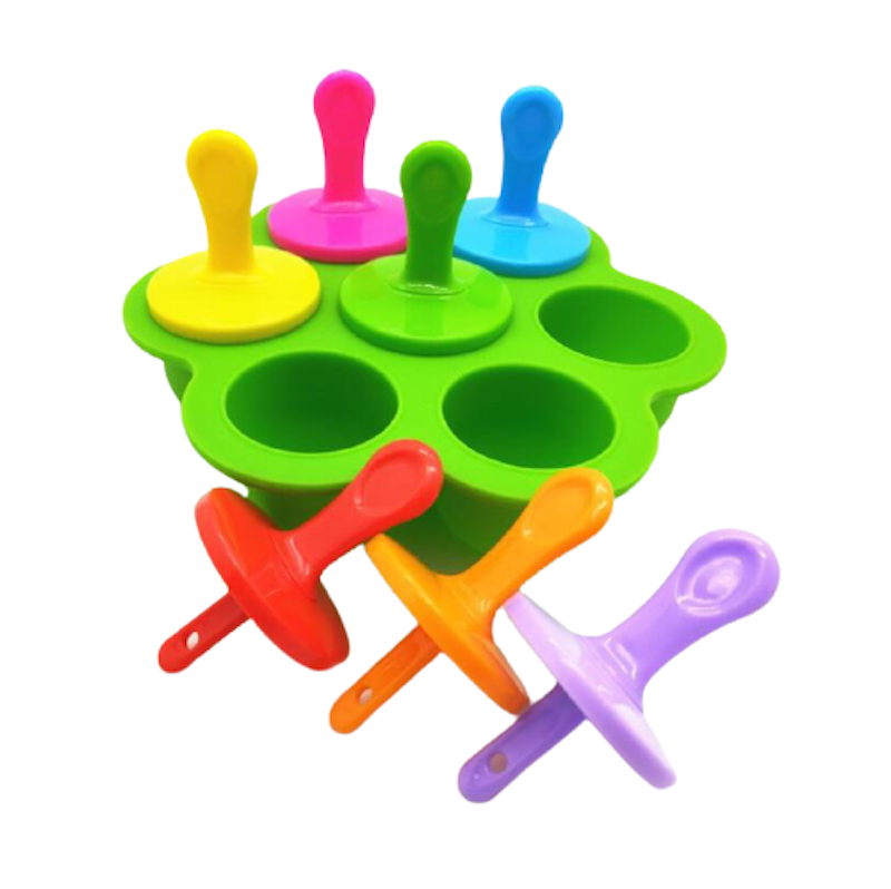 Silicone Mini Ice Pops Mold Ice Cream Ball Lolly Maker Popsicle Molds Baby  DIY Food supplement tool 