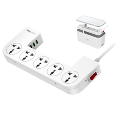 Power Strip Box 5 Universal Socket Port