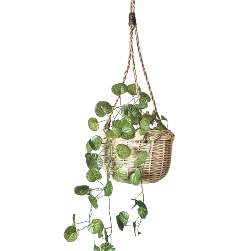 Rattan Hanging Planter 1