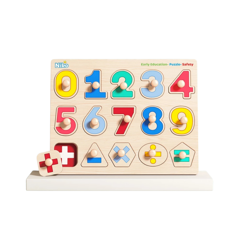 ABC Letter Digital Puzzle Wooden Toys For Kids 3
