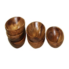 Oval Wooden Bowl