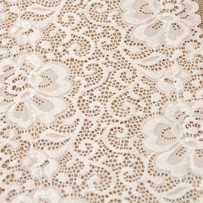 Burlap Lace Table Runner 3