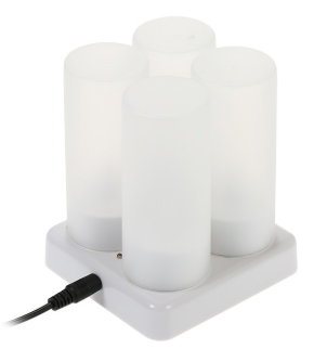 Rechargeable Tea Candles With Frosted Cups 3