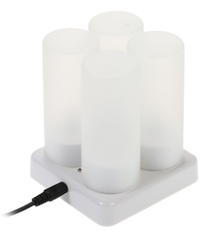 Rechargeable Tea Candles With Frosted Cups 3