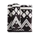 Crate & Barrel Holiday Knit Black Throw Blanket 1
