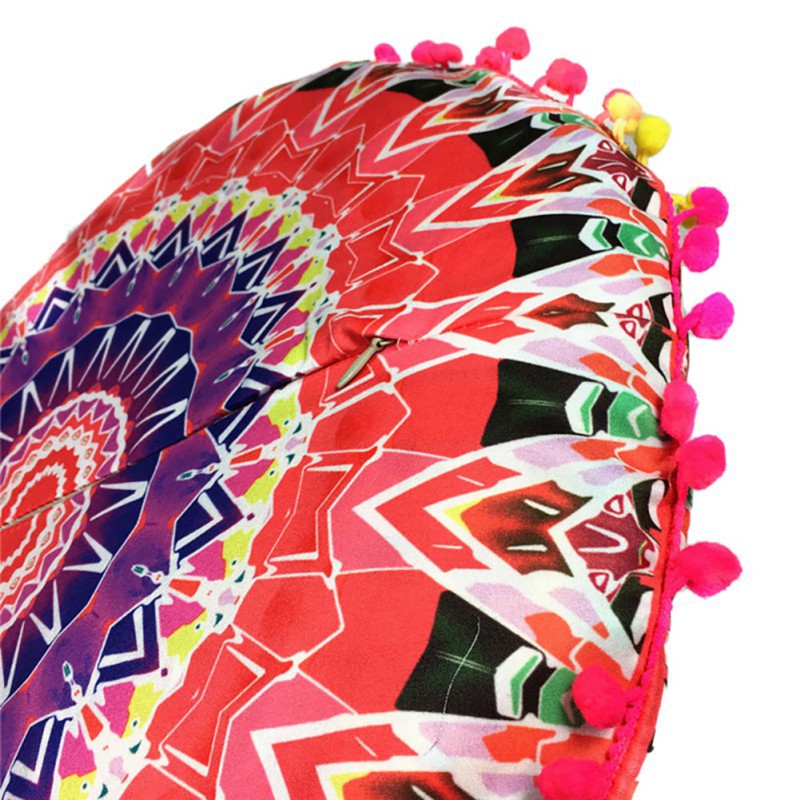 Round Mandala Bohemian Throw Pillowcase 6