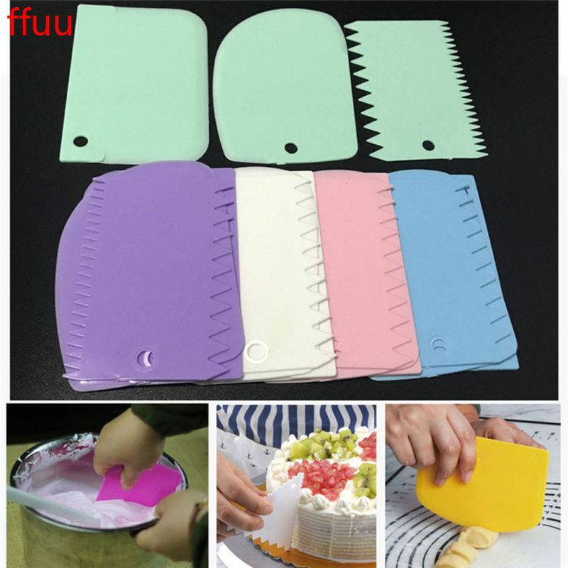 Plastic Icing Scraper and Edge Smoother Kit 2