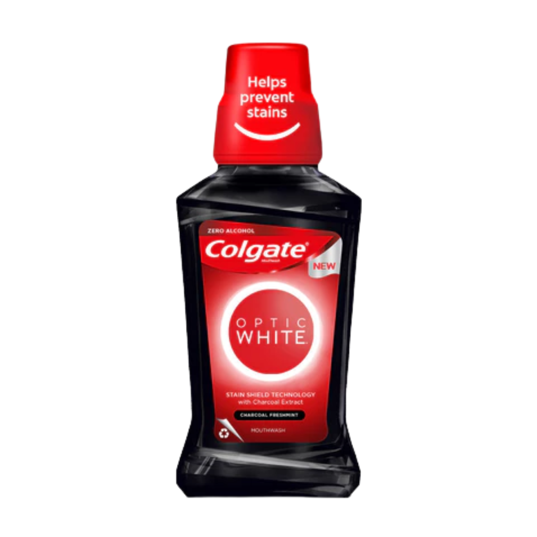 Optic White Mouthwash Charcoal Freshmint 1
