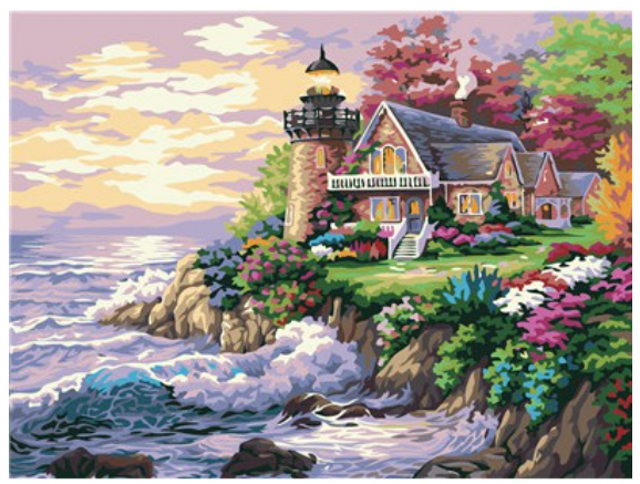 Paint by Numbers Seaside Villa 1