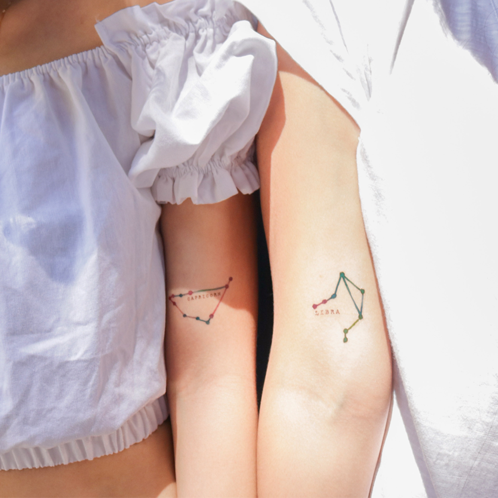 Watercolor Constellation Tattoo 4