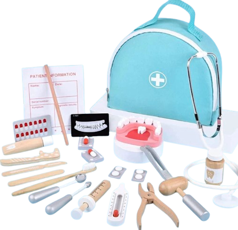Wooden Doctor Kit Pretend Play Set 1