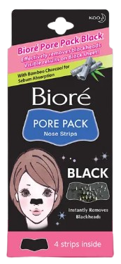 Pore Pack Black 4 Nose Strips	 1